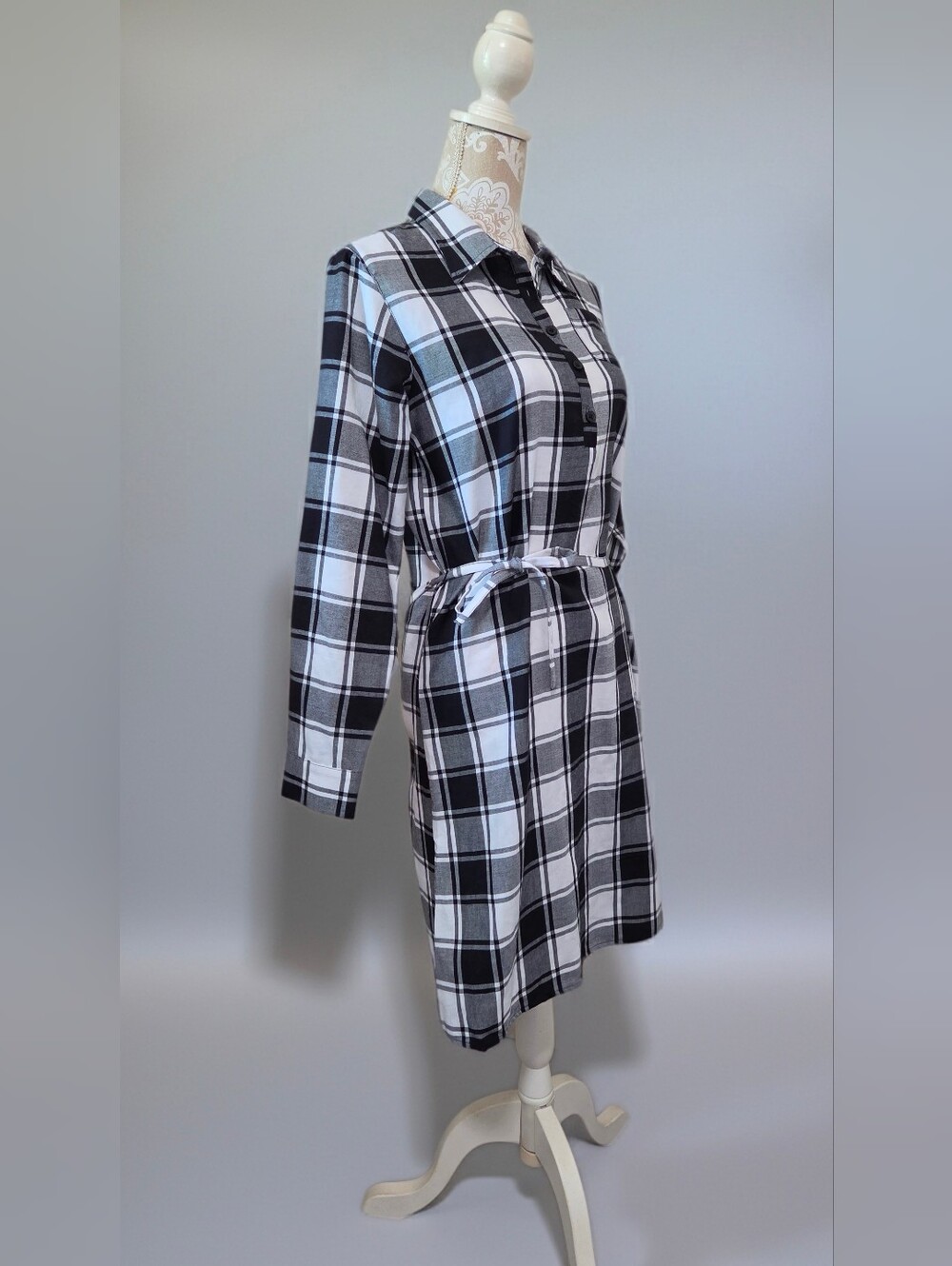 The Children's Place Women's Matching Family Buffalo Plaid Shirt Dress M - Picture 10 of 13